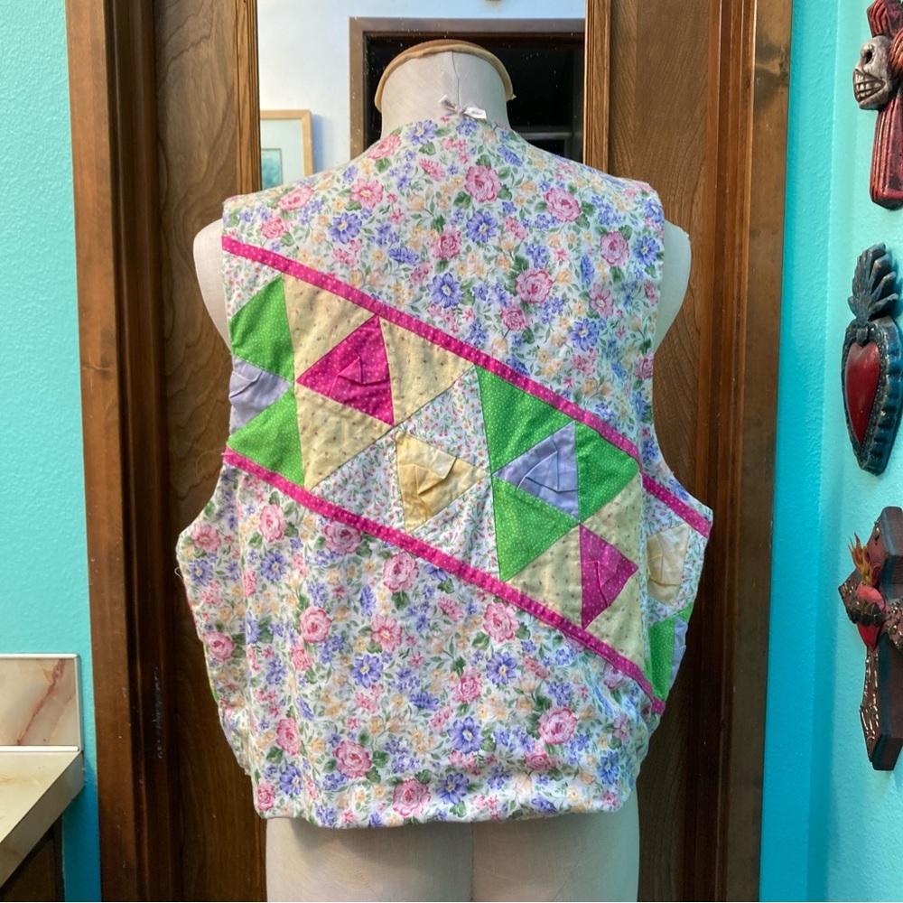 Reversible Patchwork Quilted Vest - image 2